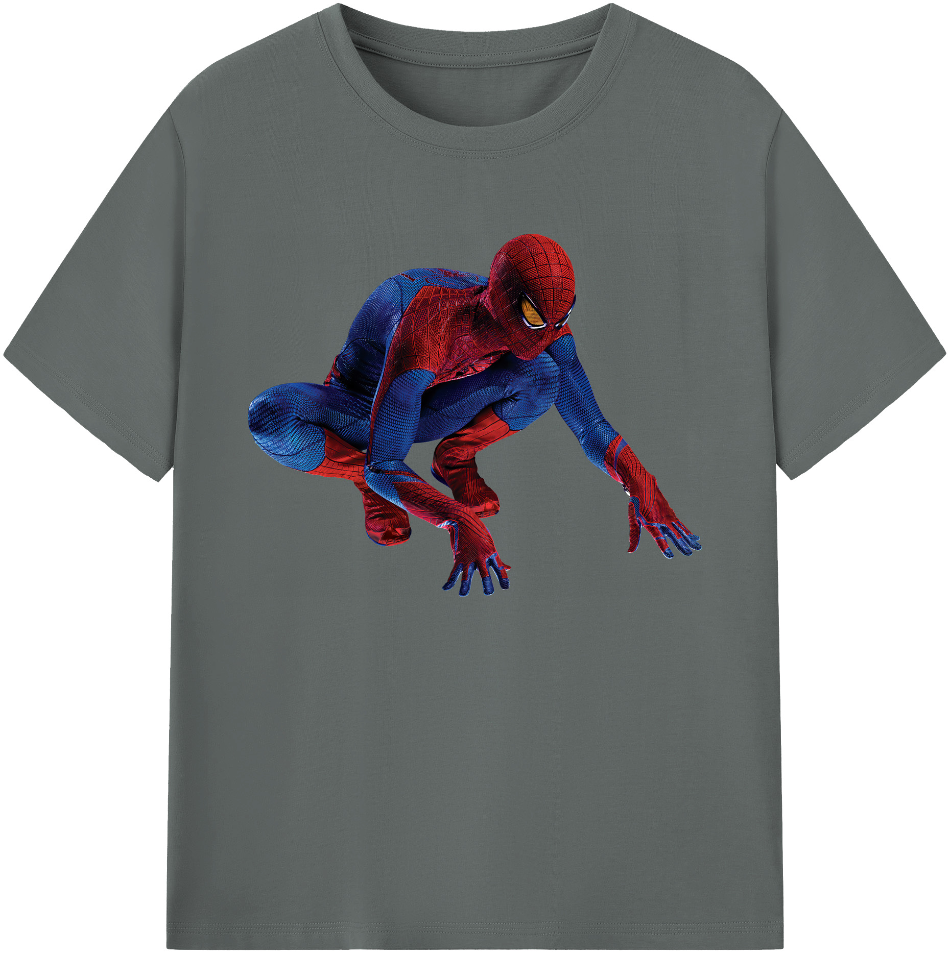 （画像用） Spider Man スパイダーマン 綿100％ メンズ半袖Tシャツ｜肌触りやわらか＆通気性